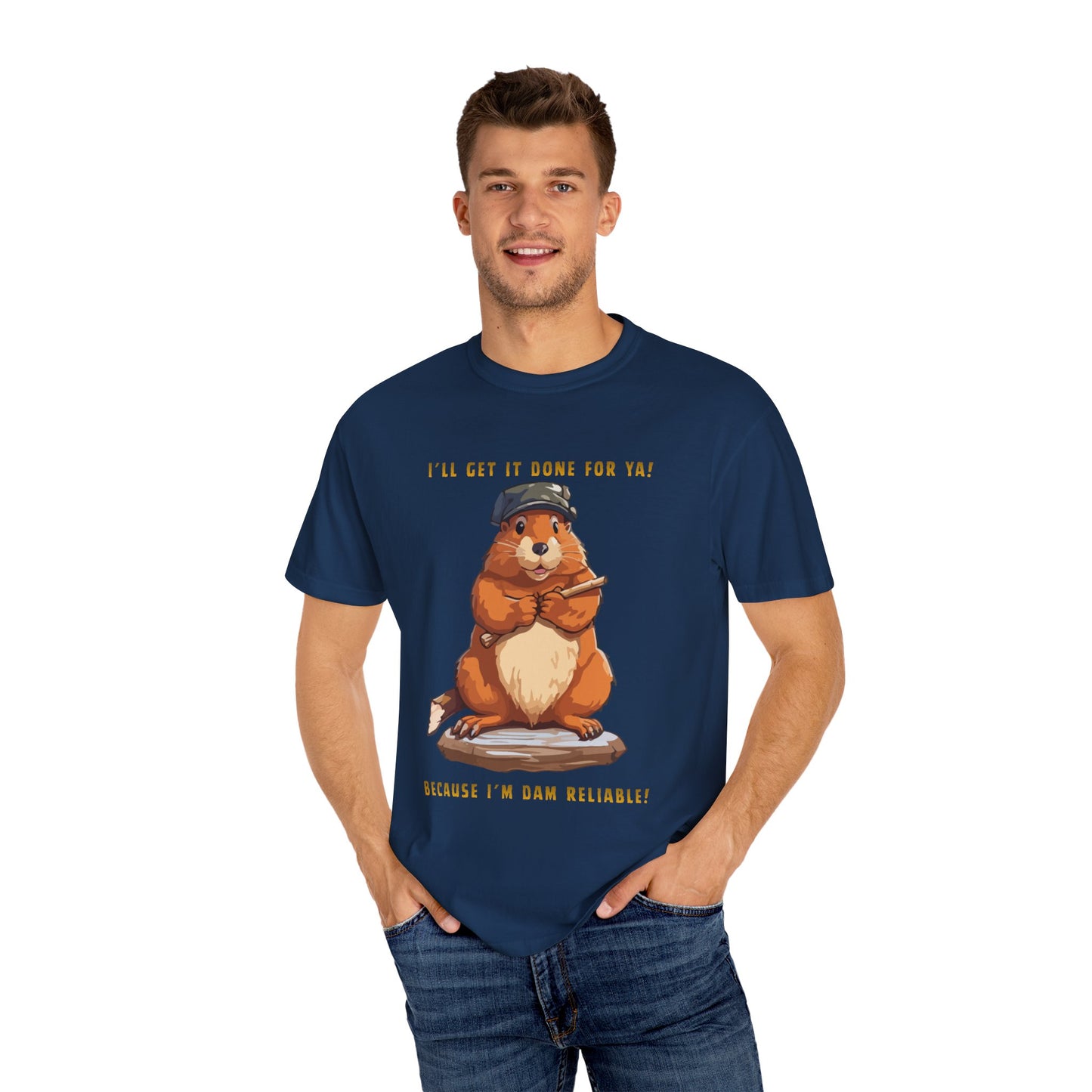 Beaver Unisex Garment-Dyed T-shirt