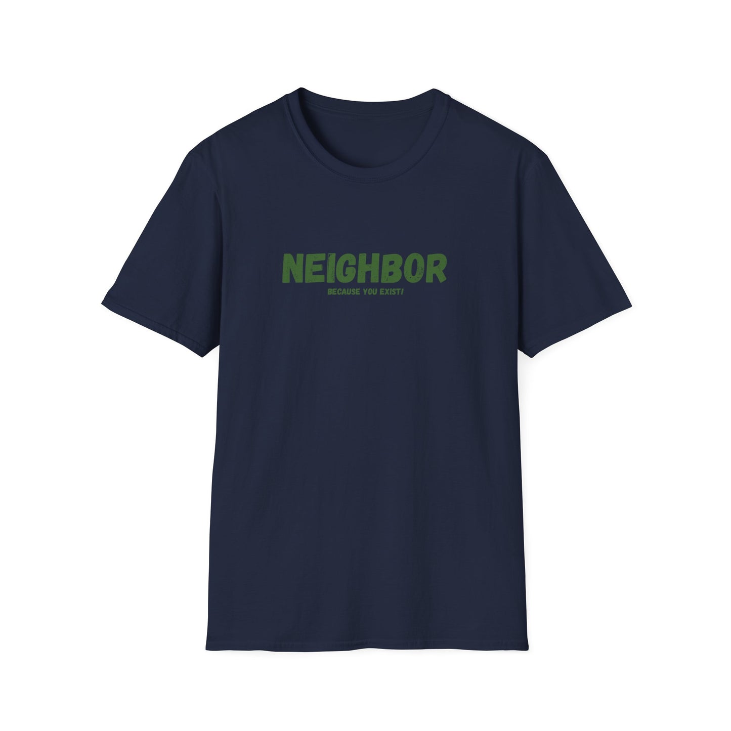 Neighbor Graphic T-Shirt — "Neighbor" Green Vintage Text Tee