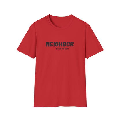 Neighbor Graphic T-Shirt — "Neighbor" Green Vintage Text Tee