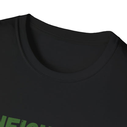 Neighbor Graphic T-Shirt — "Neighbor" Green Vintage Text Tee